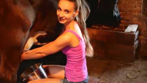 挪威女演員擠奶日常，愛與陪伴的小趣事