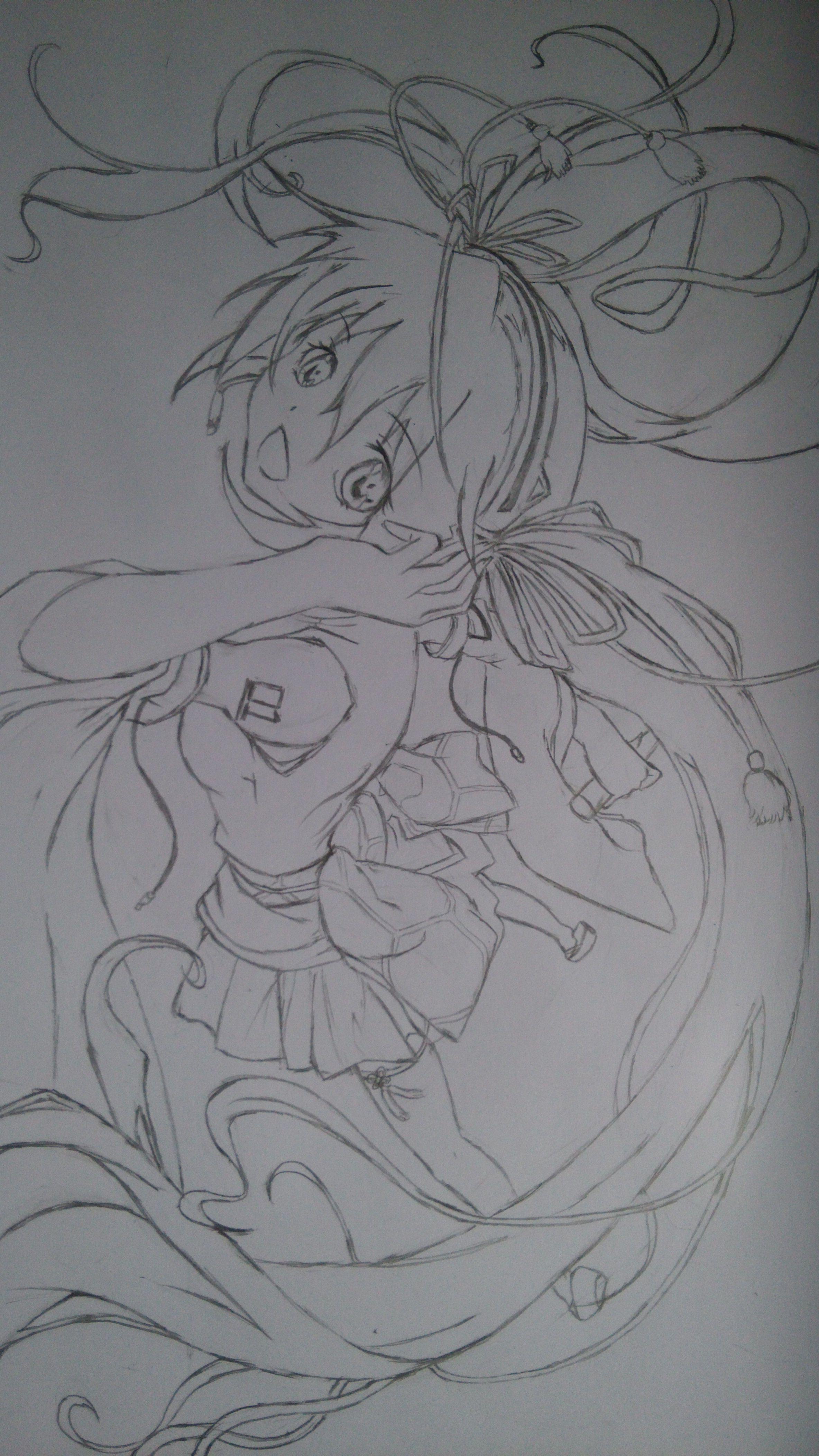 動漫女鉛筆畫，藝術(shù)之美與技術(shù)之精的完美結(jié)合