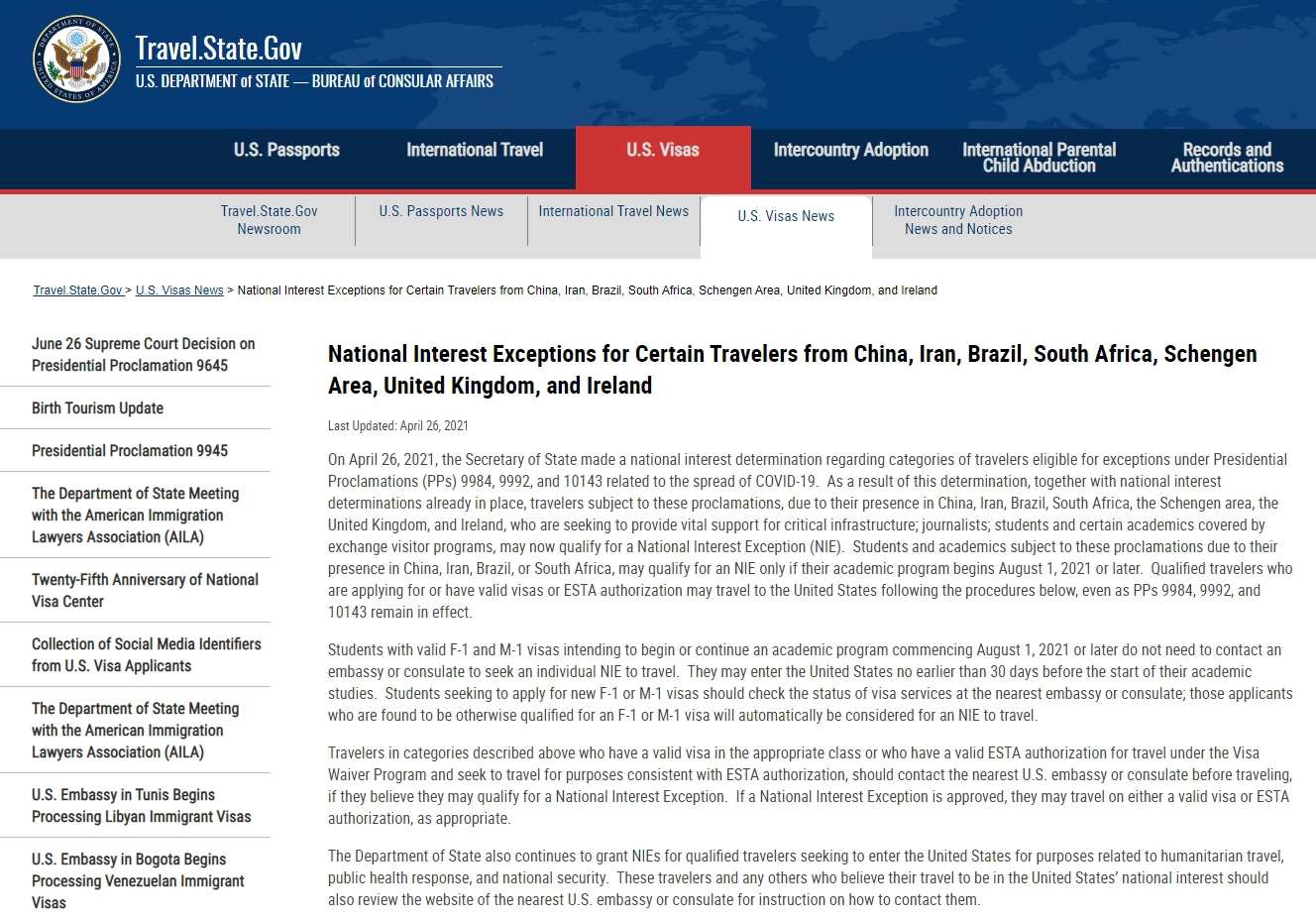 美國最新禁令后，自然探索之旅正當時！