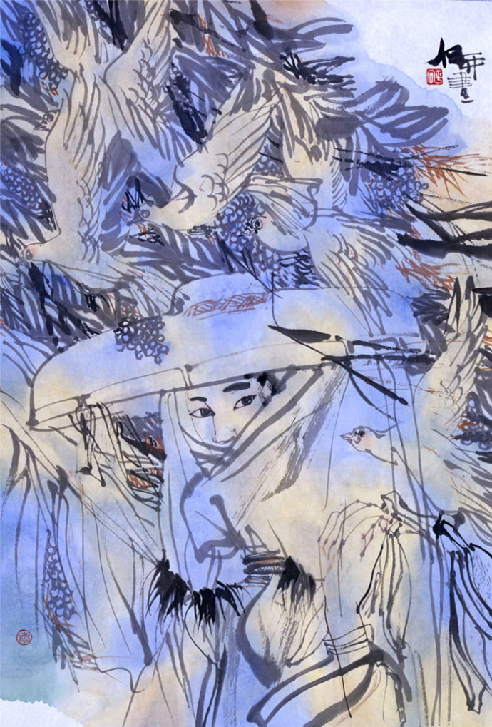 劉福平最新書畫作品——科技與藝術(shù)的交融之作